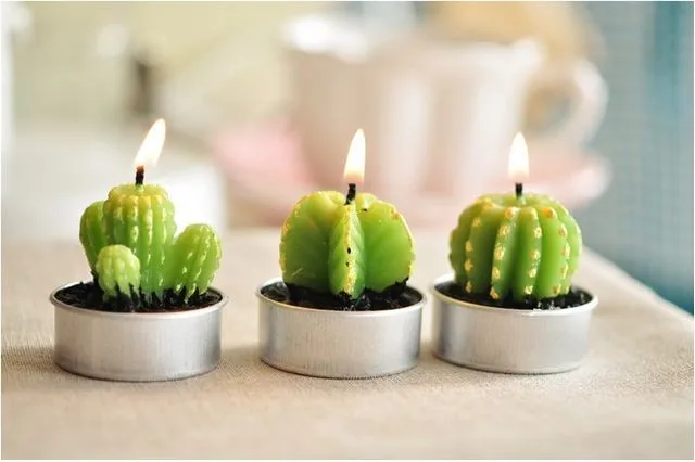 100 шт. декоративные свечи в виде кактуса|decorative decorative|decor cactusdecorations showers |