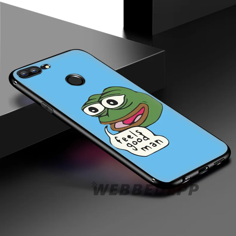 WEBBEDEPP Sad Boy Frog Meme Soft Silicone Case for Huawei Honor Mate 20 10 8X 8C 8 6A 7A 7X 7C Lite Pro TPU |