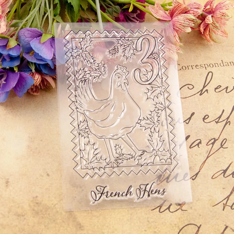 Прозрачные силиконовые прозрачные штампы Happy Peace Dove тиснение для скрапбукинга