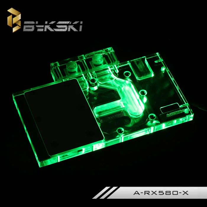 Bykski A-RX580-X карта открытая версия 580 полное покрытие графическая блок водяного