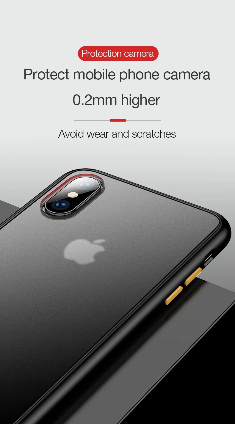Роскошный Матовый силиконовый чехол Cafele для iPhone X, XR, XS, MAX, полный чехол для iPhone 7, 8 PLUS, мягкий чехол с краями, чехол для iPhone X