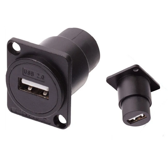 5 шт./лот D Тип USB прямой модуль шасси крепление панели разъем аудио