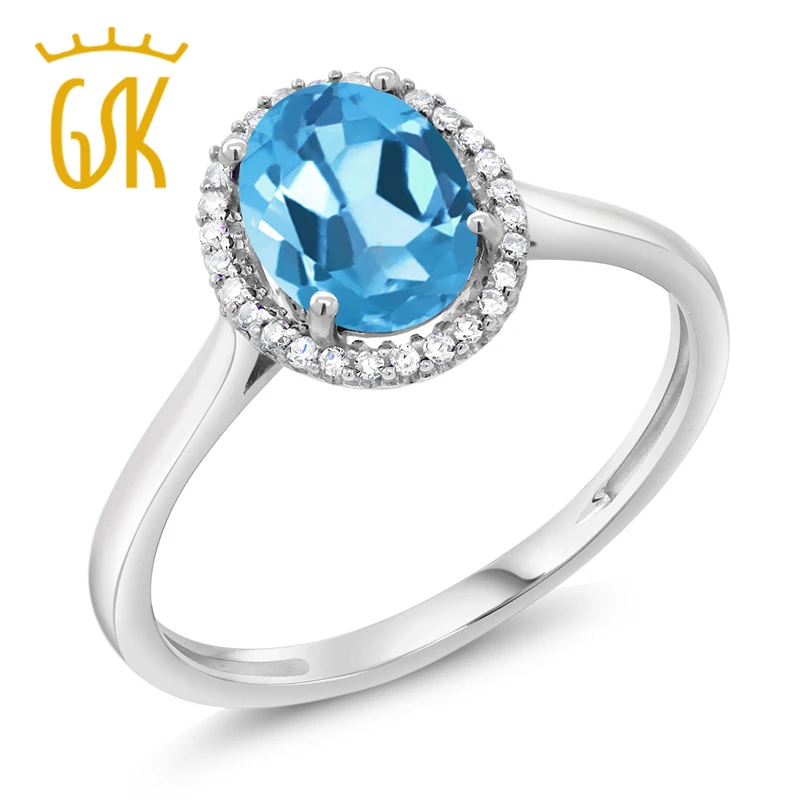 10K из белого золота с бриллиантами обручальное кольцо камнем набор 1 40 Ct Овальный