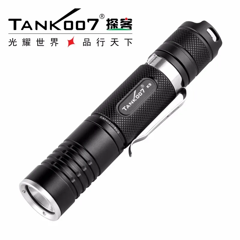 1 комплект Tank007 K9 Cree XM L2 (U2) 1000 люмен маленькая и прямая тактический фонарь with18650