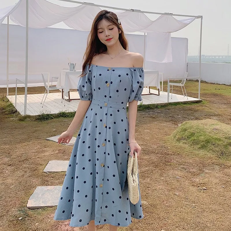 2019 плюс размер элегантные вечерние летние платья на пуговицах женские синие