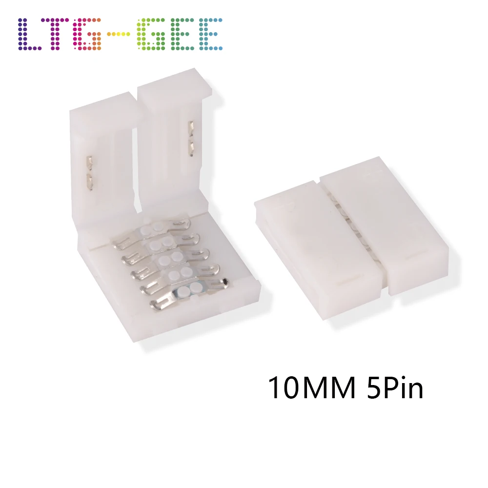 LTG GEE 5 шт. 10 мм 2pin 4pin 5pin быстрый разъем Бесплатная пайка для одноцветной 5050