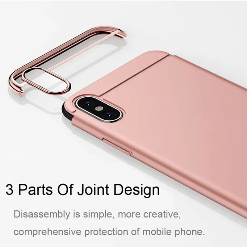 Для iphone х чехол MOFI оригинальный 3 in1 матовый противоударный покрытие металла