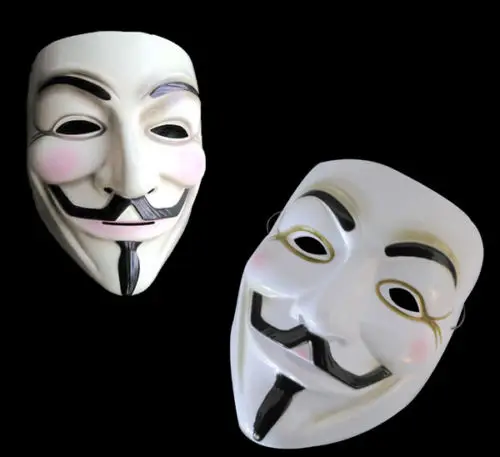 V для Vendetta Вечерние Маски Хэллоуина маски неизвестных парней модные платья