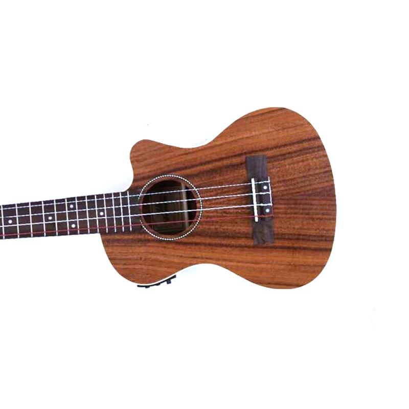 Электрическая гитара Акация 27 дюймов с электрической коробкой укулеле Чиппинг