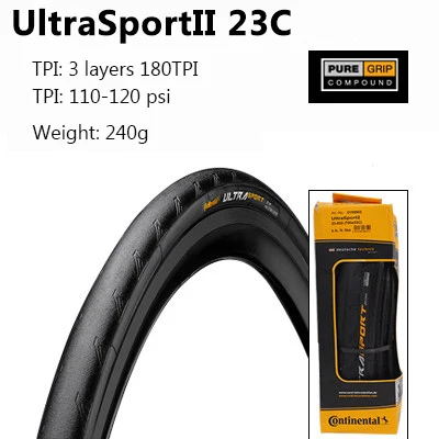ultra 23C boxed Континентальный ультра Спорт II 700 x 23C 25C 28C дорожный велосипед Складные шины для велосипеда сверхлегкие анти прокол GRAND SPORT Racing - Цвет: ultra 23C boxed