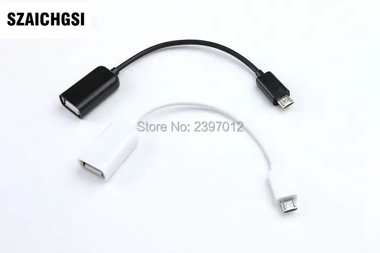 SZAICHGSI микро USB OTG кабель мышь клавиатура для мобильного Планшета a женщина к Micro B 5