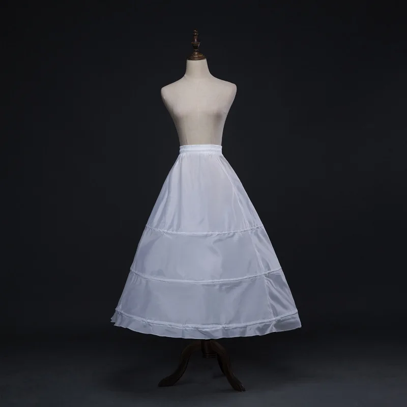JaneVini 50s Petticoat A Line Underskirt Bustle Petticots Elastic Waist Bridal Crinoline Petticoats For Dress Jupon 3 Cerceaux | Свадьбы и