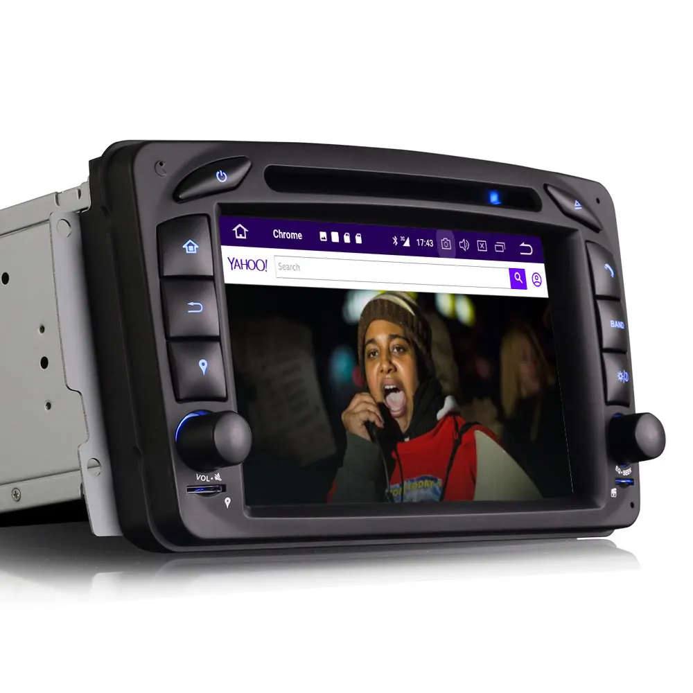 7 &quotAndroid 9 0 Pie OS автомобильный DVD Мультимедиа gps радио для Mercedes-Benz C-Class W203 S203 2000-2005 &amp