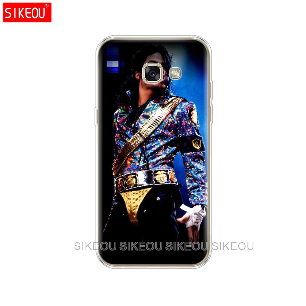 Silicone phone case cover for Samsung Galaxy A8 2018 A3 A310 A5 A510 A7 2016 2017 Michael jackson | Мобильные телефоны и