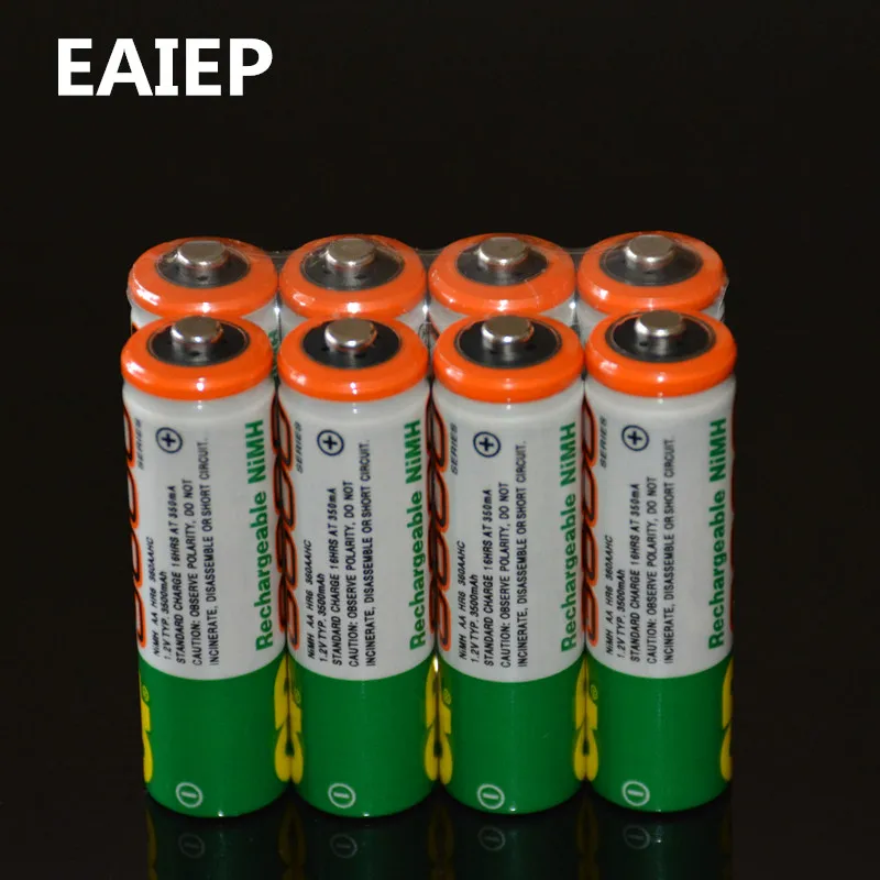8 шт./лот Оптовая продажа игрушек EAIEP AA 1 2 В 1000 мАч Ni - MH для аккумуляторов |