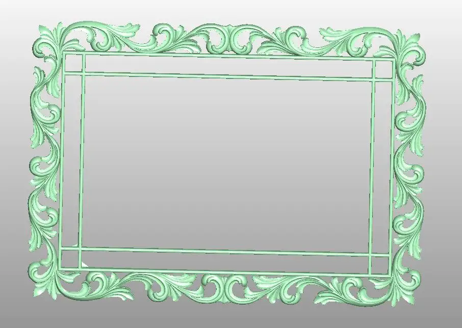 Рамка 3D модель STL формат ЧПУ резьба гравировальный маршрутизатор рельефный Artcam