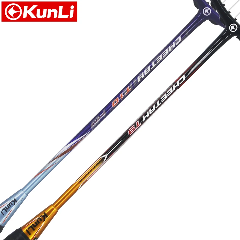 Бесплатная доставка 100% оригинальная ракетка для бадминтона KUNLI CHEETH T9 полностью