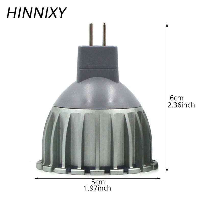 Hinnixy MR16 GU5.3 LED COB лампа 12V 5W алюминиевая чашка прожектор энергосберегающая теплый