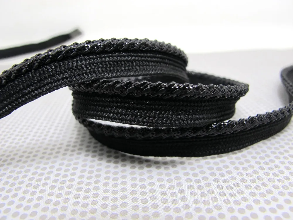 5 ярдов 10 мм черная отделка для губ | Отделка подушки обивки краев принадлежности