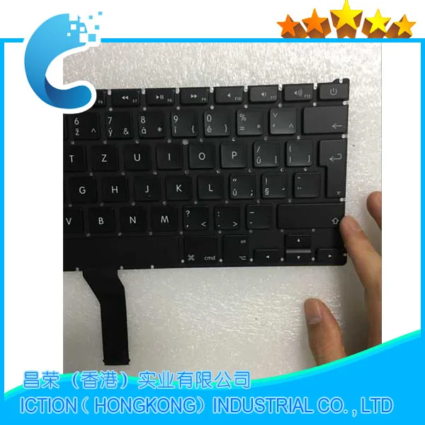 Клавиатура A1466 A1369 с чешским кубическим цирконием для Macbook Air 13 дюймов Чешская