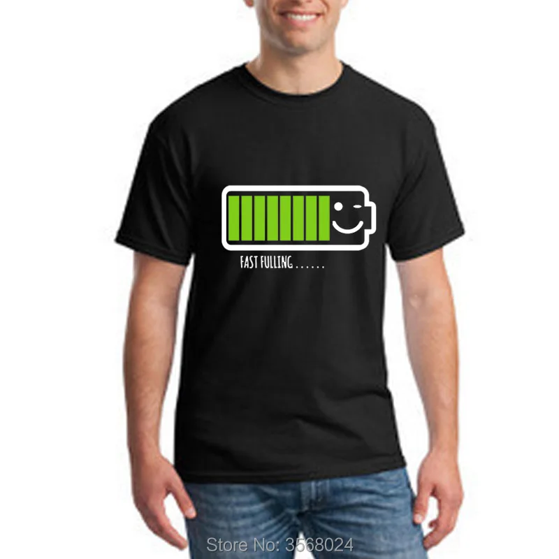 

Print Funny Face T-shirt Men Battery Solid Cotton T Shirts Women/Men/Kids Custom Your LOGO T-shirt Clothing Adult Big US size