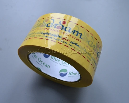 custom plastic packaging tape with brand name, packing tape
