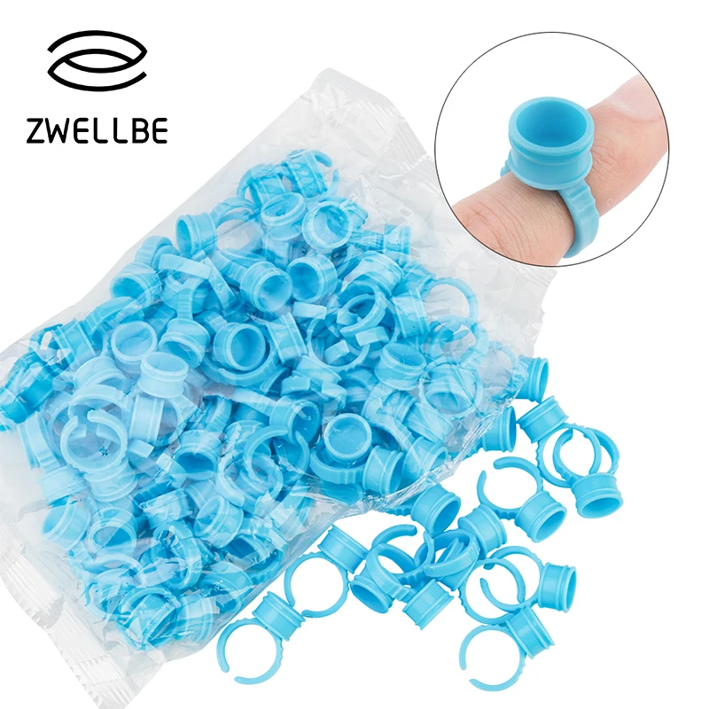 100 шт. клей для ресниц поддон держатель татуировки пигмент держатели кольцо