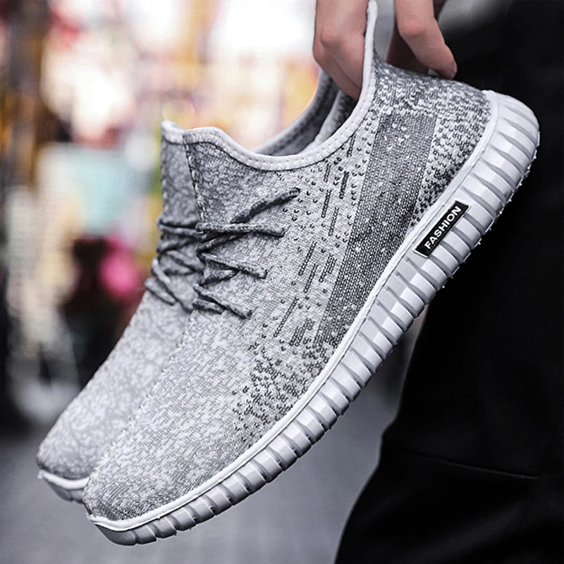 Мужские мокасины модная мужская обувь тренд сезон весна-осень flyknit для бега Calzado