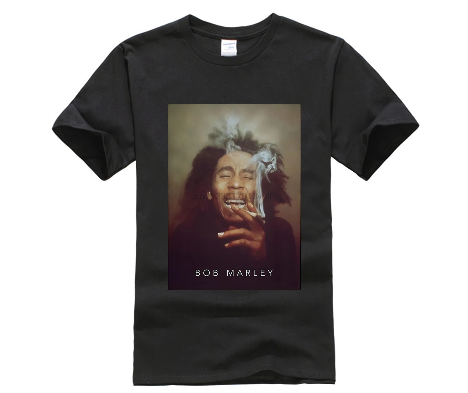 Рубашка Merchcode BOB MARLEY SMOKE white | Мужская одежда