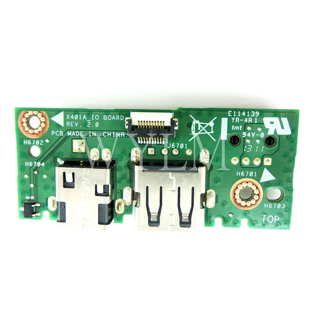 X401A _ IO доска REV2.0 для ASUS X301A X501A Мощность ноутбука аудио USB Плата интерфейсная плата