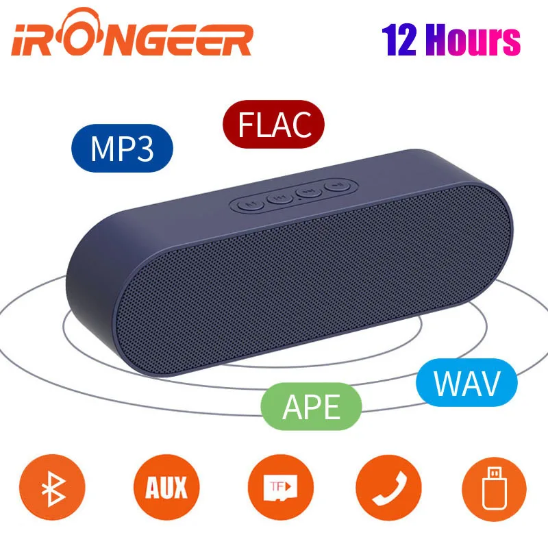 Портативный Bluetooth динамик с двойным драйвером громкий 12 часов Playtime TF 2200 мАч HD