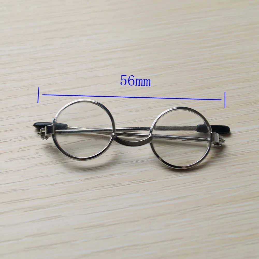 Серебряные Круглые бизнес очки Bookman Prop для 1/3 2" 60 см BJD SD SD17 70 см DD DOD DK DZ Volks кукла использовать