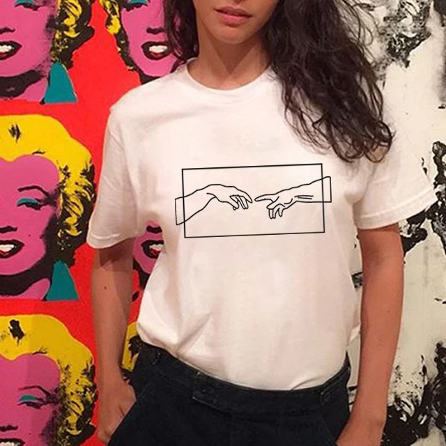 Модная женская футболка FIXSYS с принтом в стиле Харадзюку одежда графическим