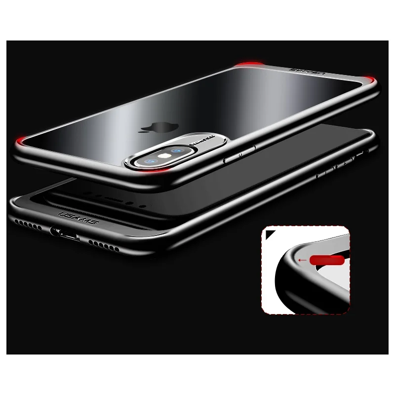 USAMS For Apple iPhone X Case Anti-drop PC + TPU Hybrid Phone for X/10 - 5.8 inch |