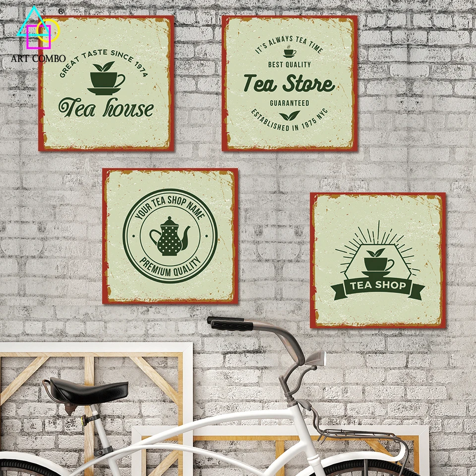 2017 Classic Art Life Retro Decorative Painting All Kinds of Cups Wall Picture No Frame with Famous Brand ART COMBO FG001 | Дом и сад