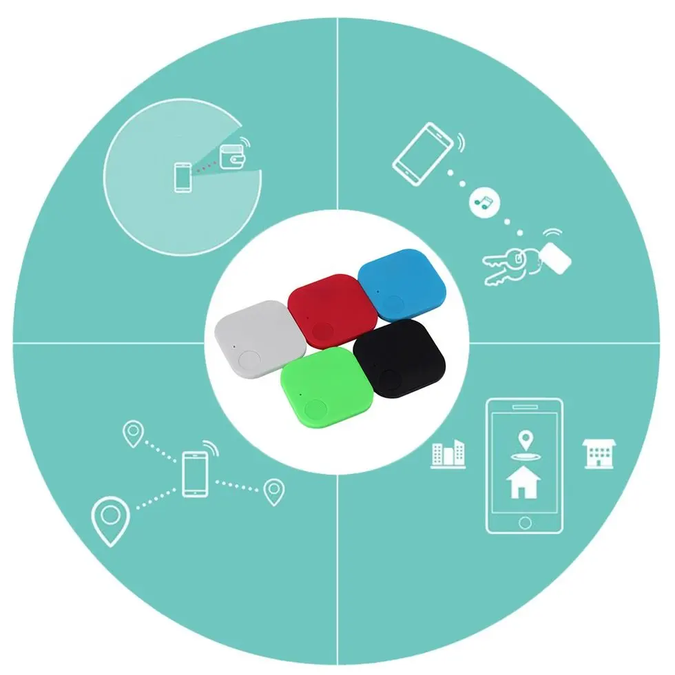 10PCS Square Smart Key Finder Bluetooth Tag Tracker Wallet Tracer GPS Locator Alarm | Activity Trackers