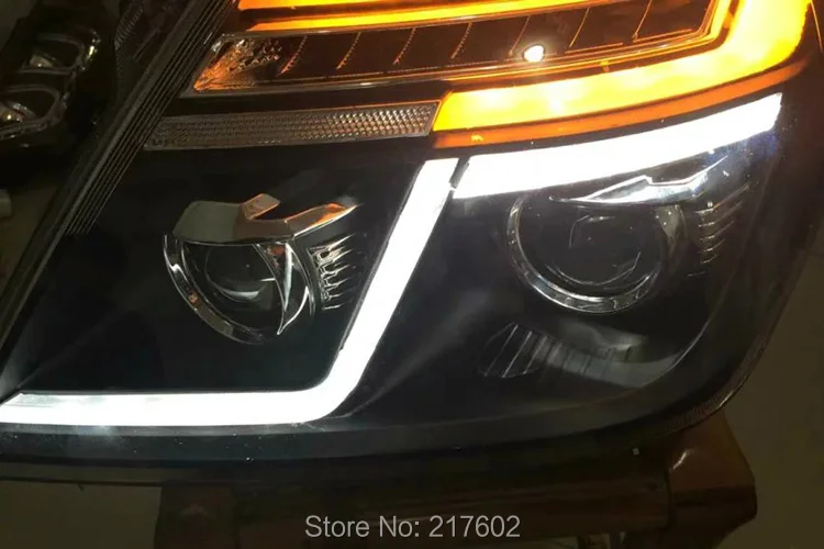 Для Nissan Patrol Infiniti QX56 светодиодный фар 2014 V2 с поворотник светильник автомобильный s