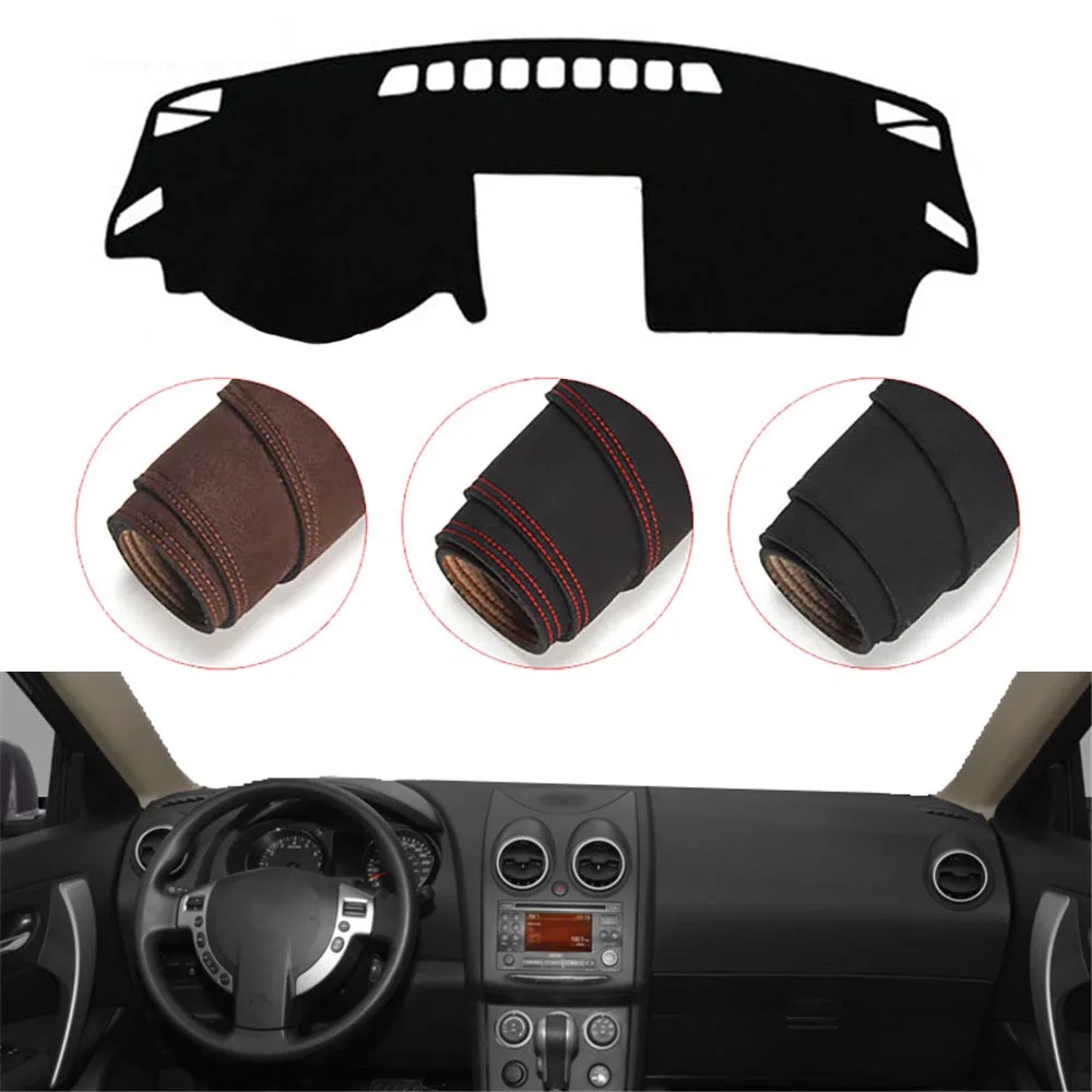 

Console Dashboard Suede Mat Protector Sunshield Cover Fit For Nissan Qashqai Rogue J10 2006-2013