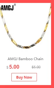 AMGJ 4 Style Stainless Steel Gold Color Round Ball Pendant Necklace Link Chain Necklace Fashion Jewelry for Women or Men