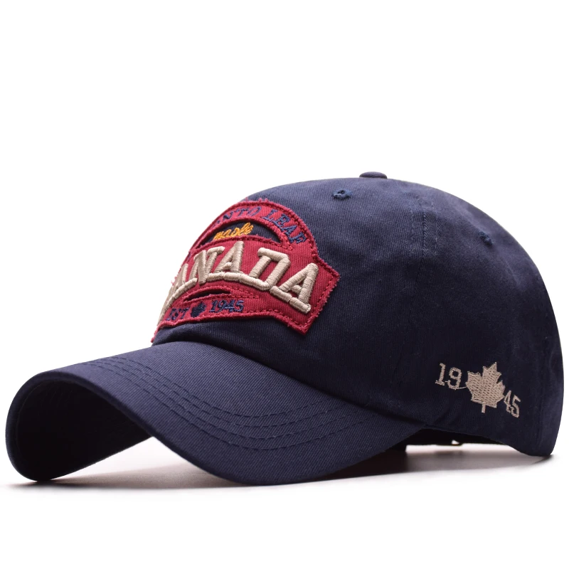 MNKNCL высокое качество унисекс 100% хлопок винтажная бейсболка Канада вышивка Snapback