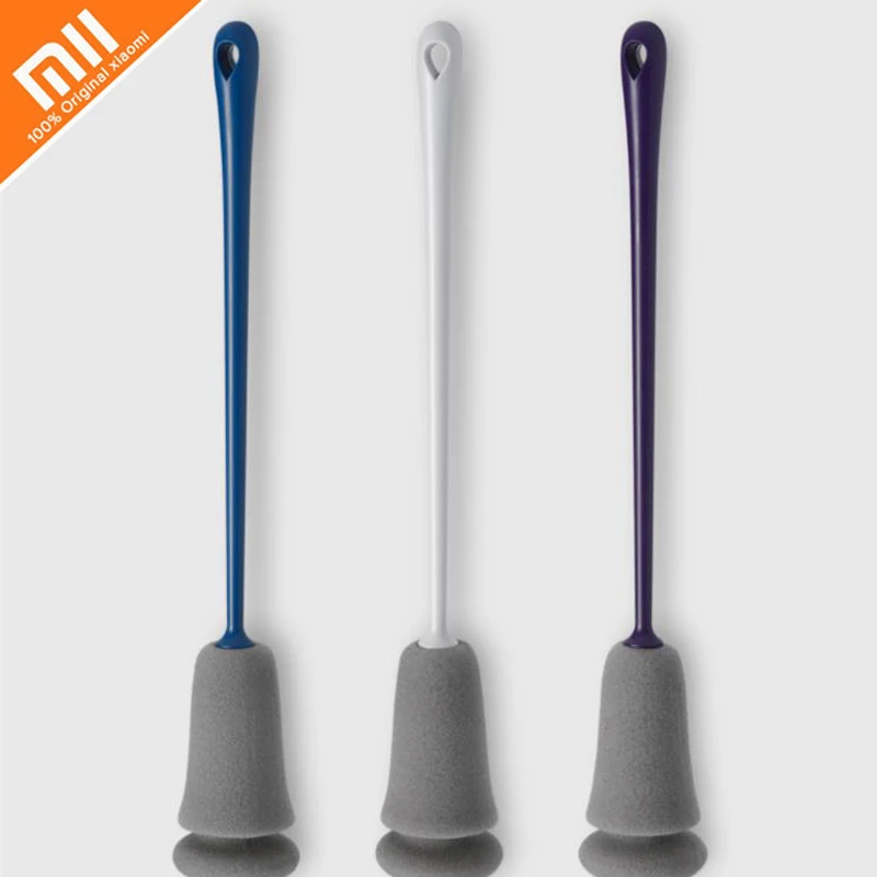Xiaomi mijia Kiss Fish с длинной ручкой сменный кухонный чистящий инструмент мягкая губка щетка для бокалов бутылка кофе чай стеклянная чашка
