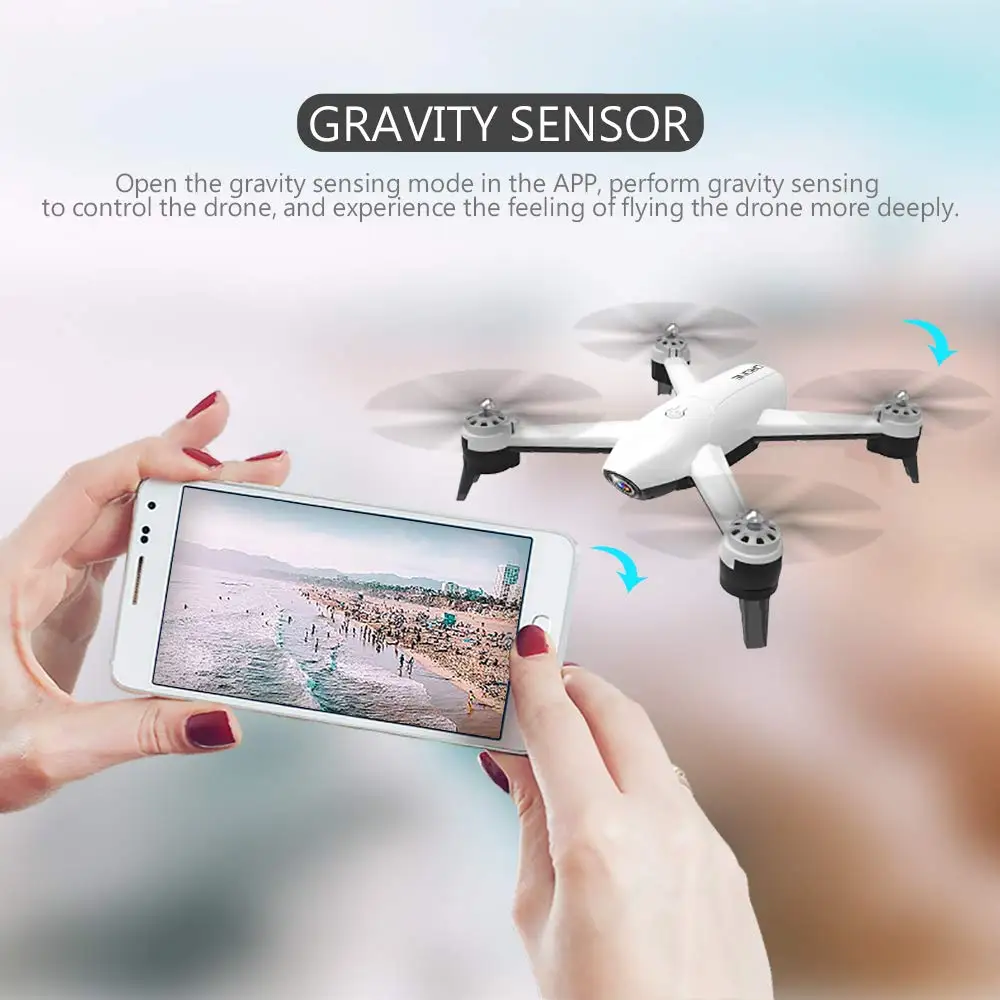 Дрон с дистанционным управлением EBOYU SG106 с камерой 4K HD WiFi FPV Follow Me Selfie Drone v-знак фотография оптический поток RC Квадрокоптер Дрон RTF