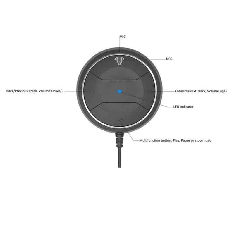 2018 горячая Распродажа модный беспроводной Bluetooth 4 0 музыкальный приемник 3 5 мм
