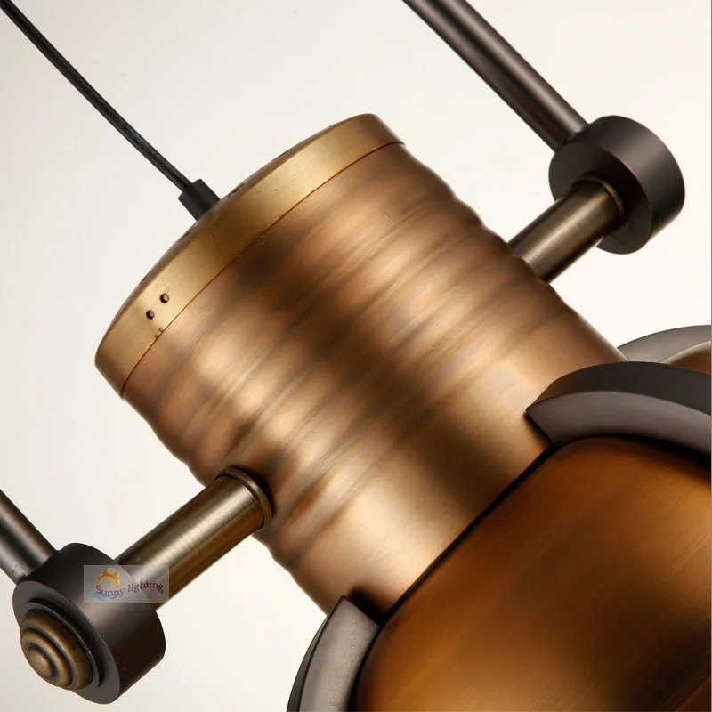 Скандинавский Американский Ретро тяжелый металлический потолочный светильник