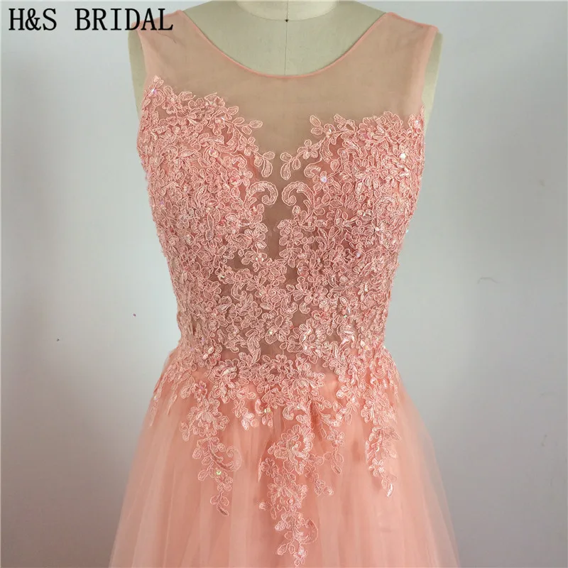 Gorgeous Sleeveless robe de soiree Lace Prom Party Dress vestido festa 2020 Tulle Orange color long bridesmaid dress | Свадьбы и