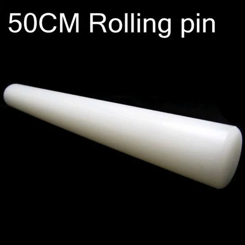 

50cm White Glossy Nylon Rod Fondant Cake Decorating Rolling Pin,Rolling Tools.