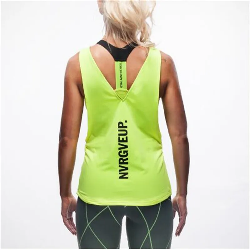 New Sexy Lady Sportwear Women Tank Tops Dry Quick Loose Blusa Fitness Sleeveless Vest | Женская одежда