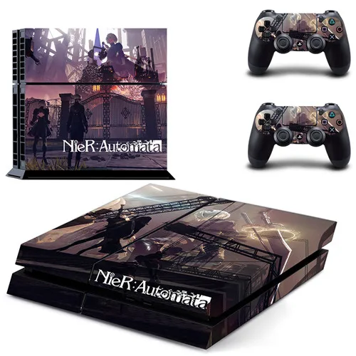 GYTM0666 Игра NieR Automata PS4 кожи наклейка виниловая для sony Playstation 4 консоли и 2 контроллеров PS4 кожи Стикеры - Цвет: GYTM0666