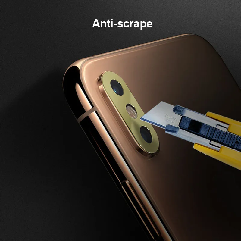 Задняя крышка объектива камеры защитный чехол для Iphone X XS Max металлическая защитная крышка объектива
