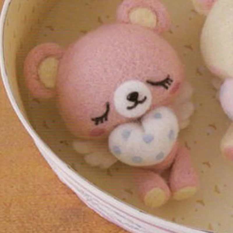 Non готовой ткани для творческих любителей медведь любимая игрушка кукла шерсти